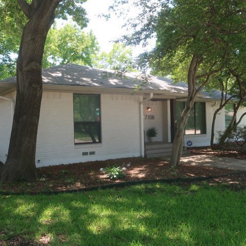 brick exterior of home