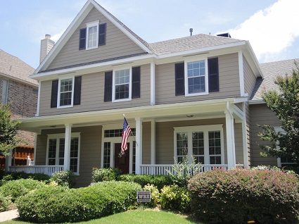 Exterior painting by CertaPro house painters in Dallas, TX