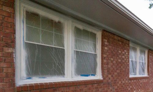 Brick Home With Window Prep