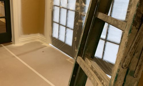 Floor covers & trim painting