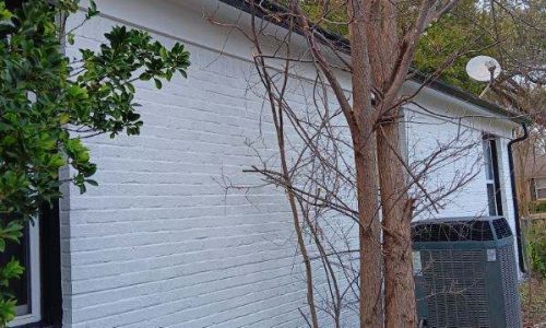 Clean Brick Siding (After)