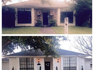 Exterior painting by CertaPro house painters in Richardson, TX