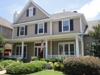 Exterior painting by CertaPro house painters in Dallas, TX
