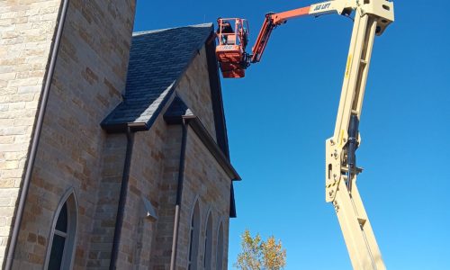 Team Using the Boom Lift