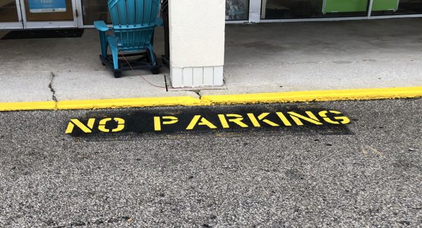 commercial parking lot painting