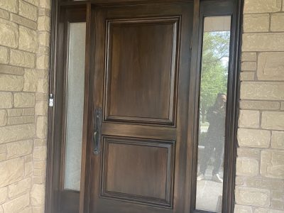 Front Door Staining