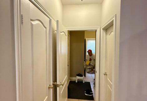 residential interior painting hallway