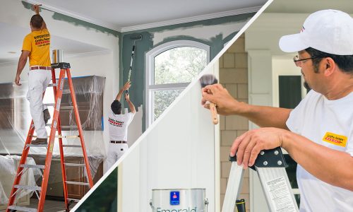 certapro employees painting interior and exterior