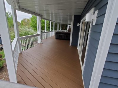 residential decking after professional painting