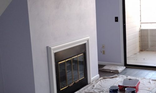 Fireplace Wall After