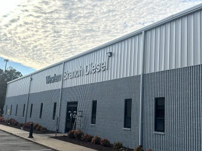 western branch diesel facility exterior after painting