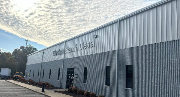 western branch diesel facility exterior after painting