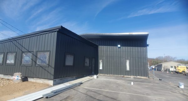 exterior of facility after painting