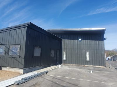 exterior of facility after painting