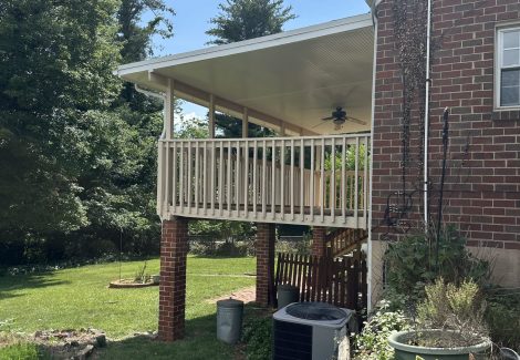 after painting residential deck