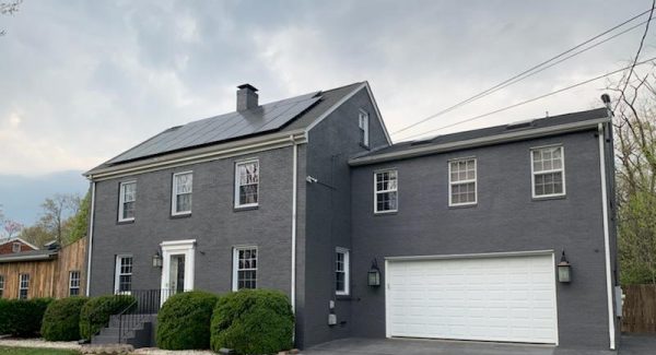 Residential Exterior Brick Painting