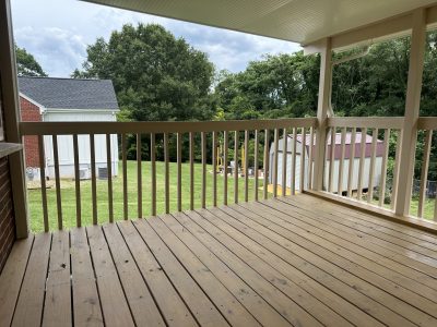 after painting residential deck