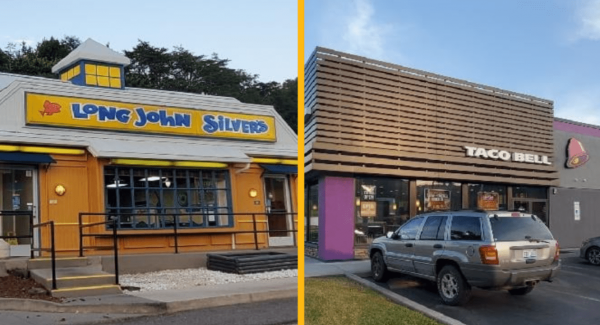 photo of restaurant exterior being refreshed