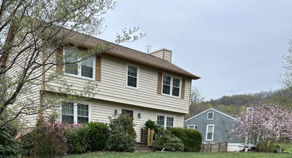 residential exterior after painting