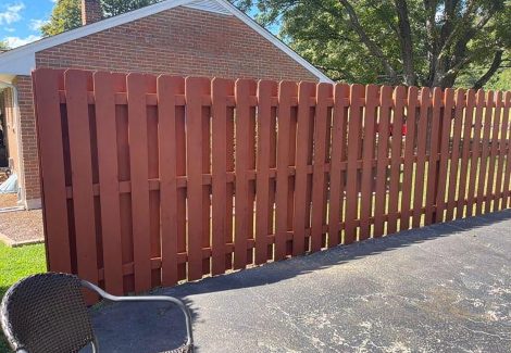 Residential Fence Painting completed by CertaPro Painters of Roanoke, VA