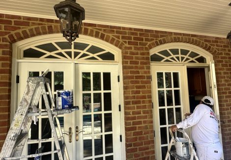 rear door after painting