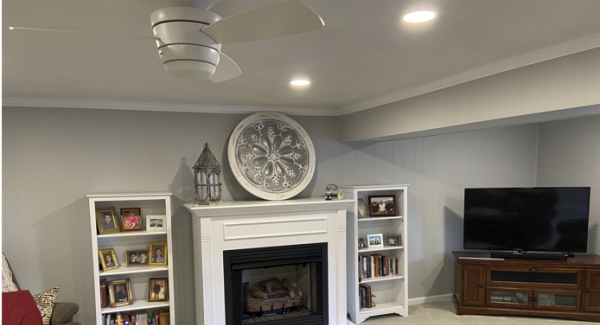 basement after professional renovation