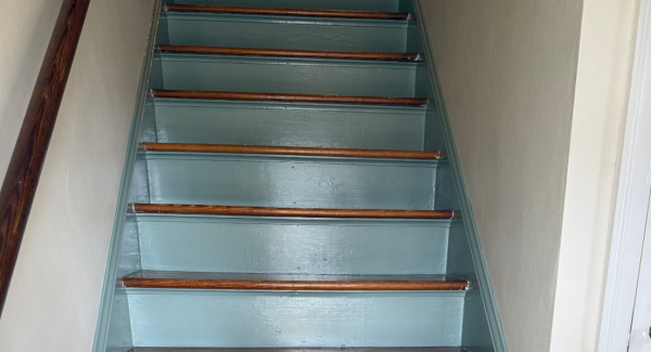 staircase after painting