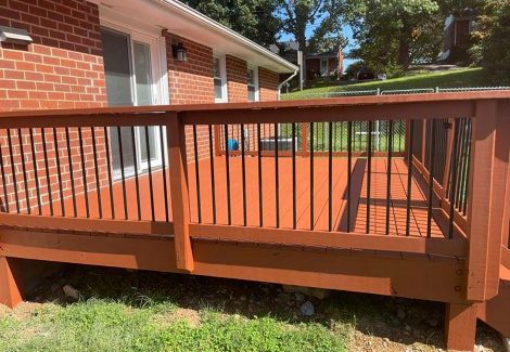 After Residential Deck Painting & Staining