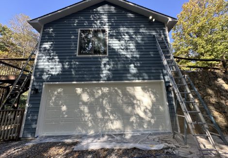 garage door after painting