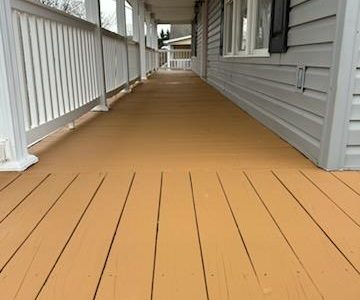 Deck Power Washing & Repainting