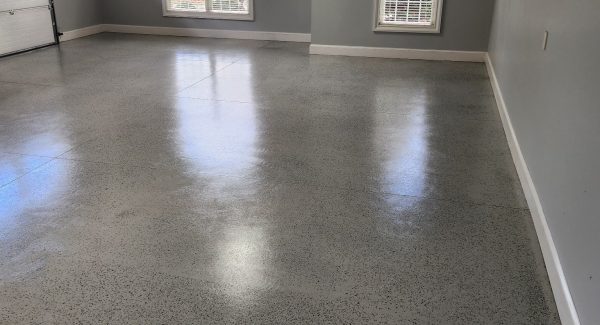 epoxy garage floor after coating