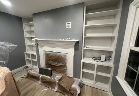 living room after painting