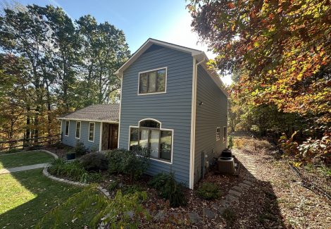 front and side exterior after painting