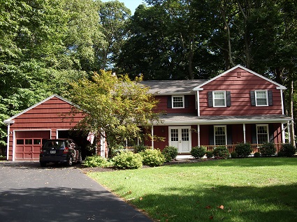 Exterior house painting by CertaPro painters in Pittsford, NY