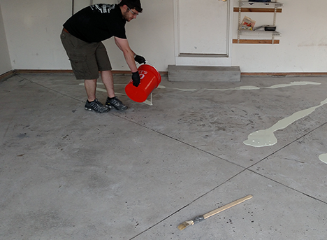 Garage floor epoxy coating service by CertaPro Painters of Rochester Southeast, NY