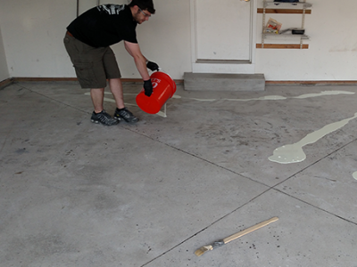 Garage floor epoxy coating service by CertaPro Painters of Rochester Southeast, NY