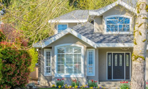 Beige Stucco Home