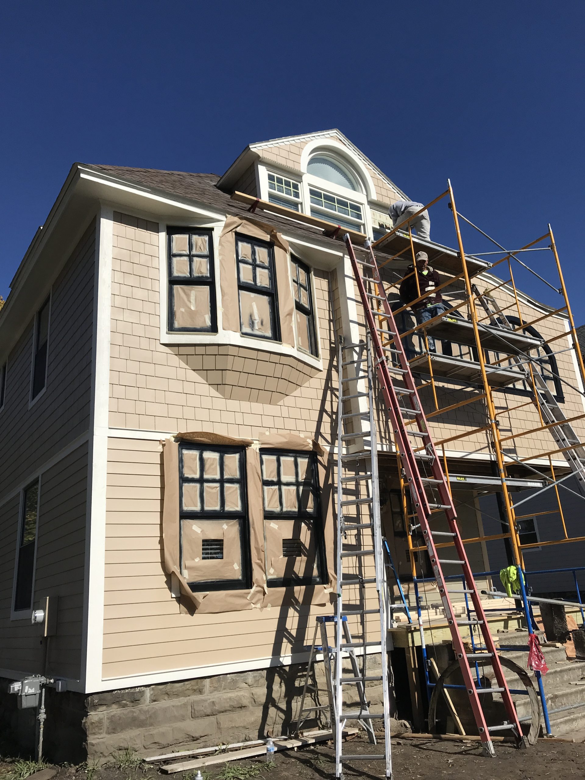 painting exterior of house