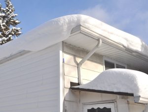 ice damage to gutter