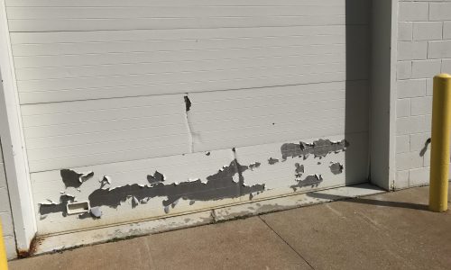 Failing Paint on Bay Doors