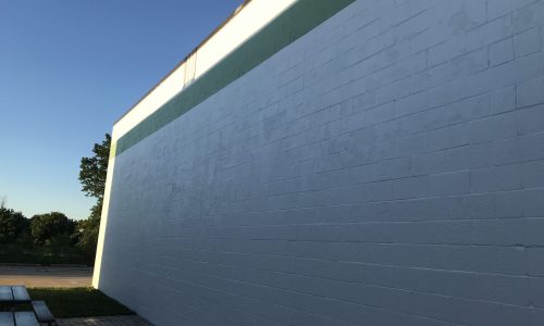 After Painting - Lines & White Brick