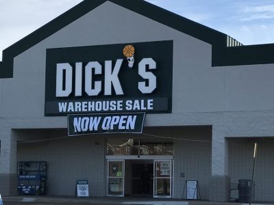 dicks sporting goods exterior painting project