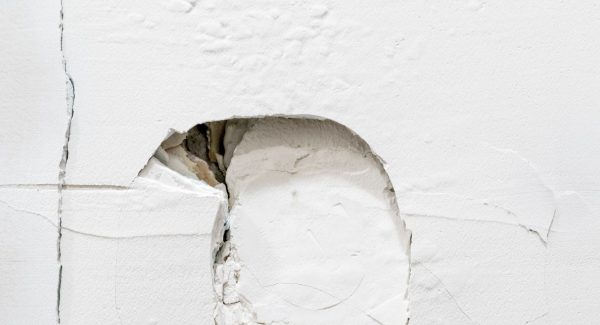 impact damaged drywall