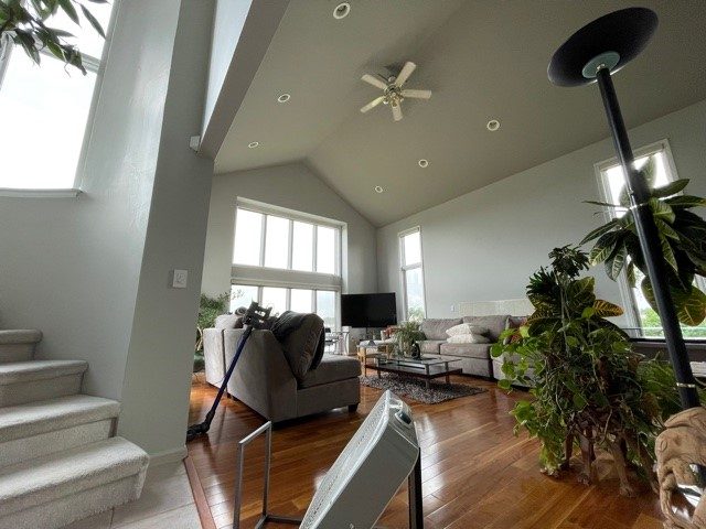 living room with vaulted ceiling painted one color. Preview Image 1