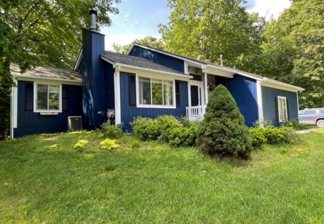 A Bold Blue House in Oxford Township