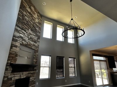 Interior painting of a new house in Oxford, Michigan.