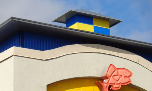 Sporting it's own brand colors