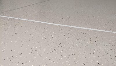 Epoxy painted garage floor