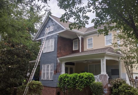 Before Tega Cay Exterior House Painting 1