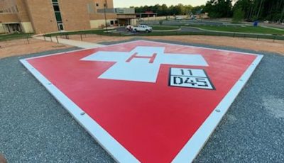 CertaPro Painters Piedmont Medical Center Helipad Painting